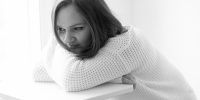 photo noir et blanc visage femme